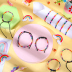 Cunno 100 Pcs LGBT Pride Month Bracelet for Men and Women, Weave Rainbow LGBTQ Braided Rope Friendship Bracelet Adjustable Bisexual Bracelet Handmade Woven Festival Accessories for Gay Lesbian
