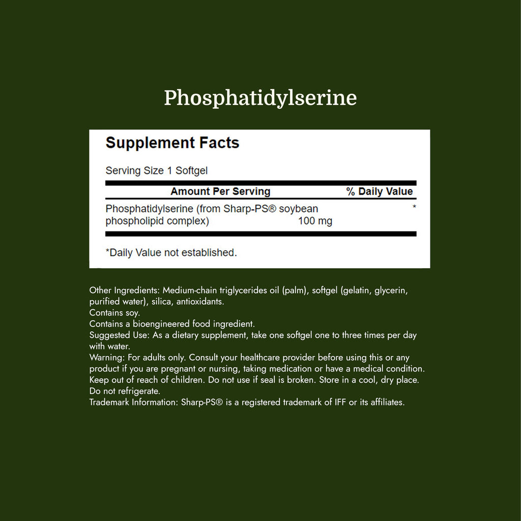 Swanson Phosphatidylserine 100 Milligrams 90 Sgels