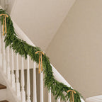 Cherica 2 Pcs 6 Ft Christmas Norfolk Pine Garland with Lights for Mantle