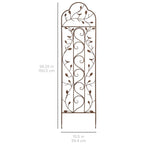 Best Choice Products Set of 2 60x15-inch Iron Arched Garden Trellis w/Branches, Birds for Lawn, Garden, Backyard, Climbing Plants