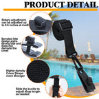 30Pcs Adjustable Length Upgraded Pool Solar Cover Reel Strap Pool Cover Reel Attachment Straps Pool Reel Strap Kit Including 10 Solar Cover Reel Blanket Straps with Hooks,10 Clamps,10 Touch Fastener