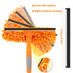 Lemosyu Professional 67" Window Squeegee, 3-in-1 Rotatable Squeegee for Window Cleaning with Extension Poles, Window Cleaner Tool Kit for Indoor & Outdoor High Windows and Car Glass