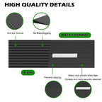 1" Rise Threshold Ramps for Doorways, 2000 Lbs Load Capacity, 35.5" Wide Natural Rubber Power Wheelchair Ramp is Adjustable and Cuttable for Doorways, Curb, Sweeper, Power Scooters, Bathroom