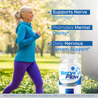 (5 Pack) Nerve Flow - Official NerveFlow Advanced Nerve Support Pills, Nerve Flow Supplement Capsules, NerveFlow Natural Pills Maximum Strength Multivitamin Advanced Formula, 300 Capsules For 5 Months