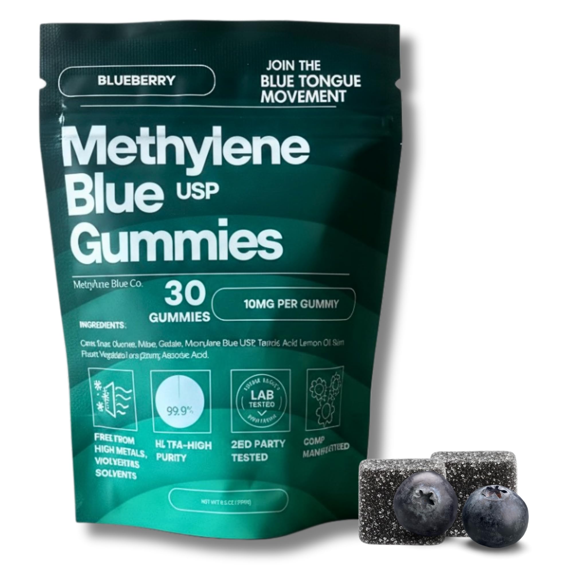 Methylene Blue 10mg 30ct, The First of its Kind, 3rd Party Tested, USP Grade - Proud American Company