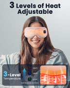 Heated Eye Mask - Cordless Eye Mask for Dry Eyes, FSA-HSA Eligible, Eye Relief, Improved Sleep, Washable Eye Heating pad for Travel and with Replaceable Shell