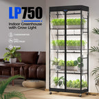 Barrina LP750 Indoor Greenhouse with Grow Light, 5 Tier Stand with Tent