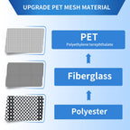 LONGEAS Upgraded PET Mesh Magnetic Screen Door Stronger Than Fiberglass and Polyester,Hands Free,Keep Bugs Out,Pet & Kid Friendly,Suitable for Sliding Doors,Patio and French Doors-72" X 80"
