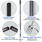 SOMOLUX 52'' Weed Puller Stand-up Weeder Weeding Tool for Gardening Heavy-duty Stainless Steel Claw with Long Metal Handle Weed Remove Tool for Lawn/Yard and Garden without Bending or Kneeling