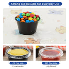 Karat [2500 ct] 1 oz Portion Cups - Polypropylene Condiment Cups for Dressings, Sauce, Souffle, Jello Shots Containers | Clear | FP-P100-PP