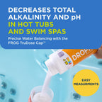 FROG DropH pH and Total Alkalinity Decreaser for Hot Tubs and Swim Spas - 3 lb Bottle with TruDose Measuring Cap for Easy Maintenance & Balancing - 2 Pack