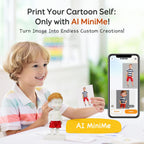 AOSEED 3D Printer for Kids, Fully Assembled AI 3D Printer with 1500+ Models & 17+ Modules, 400mm/s High Speed, Auto Leveling, STEM Toy Gift with 8 PLA Filaments for Home & School, X-Maker Joy AI+