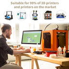 iSANMATE Clear PLA 3D Printer Filament, Transparent Rainbow Glitter Filament, PLA+, 1KG/Spool