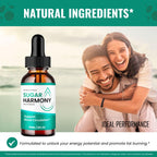 Sugar Harmony Drops, SugarHarmony Blood Formula Support Supplement Drops - Maximum Strength, All Natural Healthy Circulation, Stable Levels & Overall Health, Advanced Sugar Harmony Reviews (2 Pack)