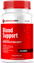 True Balance Blood Support Pro Glycogen Capsules Maximum Strength, TrueBalancePro Pills Supplement Multivitamin All Natural Advanced Formula Daily Health & Wellness, 30 Capsules for 1 Month