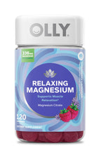 OLLY Relaxing Magnesium Gummies, Supports Muscle Relaxation,* Magnesium Citrate, Raspberry Lavender Flavored, 30 Day Supply - 120 Count