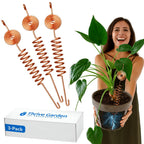 Premium Electroculture Copper Gardening Antenna Kit (3-Pack) – Tesla Coil Stakes for Vegetable Gardens, Houseplants & Indoor Flowers. Thick, 10-Gauge 99% Copper Wire, Eco-Friendly Growth Boosters
