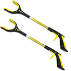 RMS 2 Pack 21 Inch Short Grabber Reacher with Rotating Jaw - Mobility Aid Reaching Assit Tool