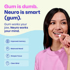 Neuro Memory & Focus Gum, Peppermint, 90 Count