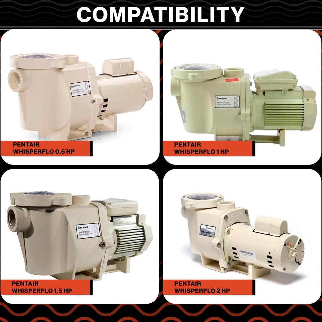 Swimables Complete Wet End Replacement Compatible with Pentair Pool Pump 357149 | Works on All Whisperflo's 0.5 HP - 2 HP | Includes Pump Housing, Hardware Kit, Seal Plate and More | Made in USA