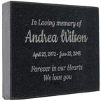 PlaqueMaker - Grave Markers for Cemetery For Humans - In Loving Memory - Grave Stones for Outdoor Use - (3.5 x 5")