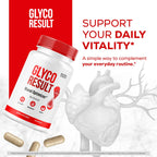 Glyco Result Capsules - Official GlycoResult Pills Advanced Support for Maximum Strength, All Natural Ingredients Premium Vitamins for Overal Health & Wellness, 60 Capsules for 1 Month