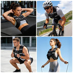 Weighted Vest with Two Adjustment Straps for Men Women, 8lbs/12lbs/16lbs/20lbs Weight Vest with Reflective Stripes for Workout, Strength Training, Running, Fitness, Muscle Building, Weight Loss