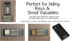 2 Hide A Key Magnetic Under Car Spare Key Holder So You Never Locked Out of Home Shed RV Boat Truck Office Storage Large ABS Case Key Hider Small Valubles Premium Magnet By ALAZCO