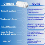 Magnetic Air & Heat Deflectors, 9”-15.5” Adjustable Vent Deflector for Sidewall, Ceiling Registers and Floor Vents (2 Pack)