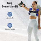 Zeerun Weighted Vest for Women & Men with Reflective Stripe and Adjustable Buckle, Comfortable & Durable Rucking Vest for Walking, Running & Strength Training, 6LBS-Blue