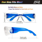 168 BULK PACK Safety Glasses in 7 Colors Unisex Clear Anti-Scratch Protective Goggles Impact Resistant Lens Eyewear with ANSI Z87.1 EN166 Certified Perfect for Construction, Shooting and Laboratory
