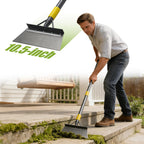 Floor Scraper Long Handle Heavy Duty, 60" Metal Ice Scraper for Driveway, Multifunctional Weed Scraper for Weed Cleaning Edging Trenching & Removing Snow Ice Dirty Moss
