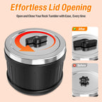 C1 Rock Tumbler Kit - Professional Large 2.5LB Capacity, Up to 5X More Noise Cancelling, Adjustable Timer & Speed with Full Accessories & Memory Function, Ideal for Adults Kids