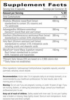 Integrative Therapeutics HPA Adapt - Adaptogenic Supplement for Stress Support* - Includes Ashwagandha, Rhodiola & Other Adaptogenic Herbs* - Vegan, Dairy-Free & Gluten-Free - 120 Capsules
