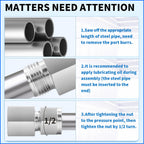ChillWaves 304 Stainless Steel Compression Tube Fitting, 3/4" OD x 1/2" NPT Female Compression Union Connector(1-PACK)