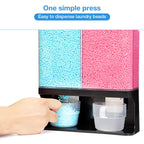 Conworld Laundry Detergent Dispenser, Wall-Mounted Scent Booster Beads Dispenser for Laundry Organizer, Laundry Beads Container, Rice Dispenser, Black