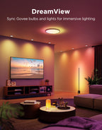Govee BR30 Smart Light Bulbs, LED Light Bulb Works with Matter, Alexa and Google Assistant, RGBWW Color Changing Flood Light Bulbs, 850 LM, Recessed Can Light Bulb for Bedroom, Living Room, 4 Pack