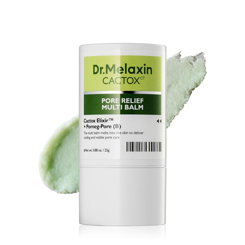 Dr.Melaxin Cactox Pore Relief Multi Balm Stick – Cooling & De-Puffing, Pore Tightening, Reduces Puffy Skin & Enlarged Pores, Instant Cooling Skin care Balm
