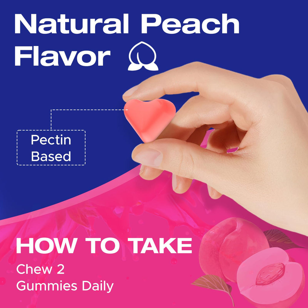 Jovariquethor Booty Gummies for Women - BBL Gummies with Multivitamins and Herbal Extracts - Peach Flavor - 120 Count