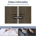 WESTICK Brown Wood Contact Paper for Countertops Waterproof Vinyl Wood Grain Wallpaper Peel and Stick Countertop Oil-Proof Wooden Contact Paper for Dining Tables Kitchen Cabinets Desk 15.8"x196"