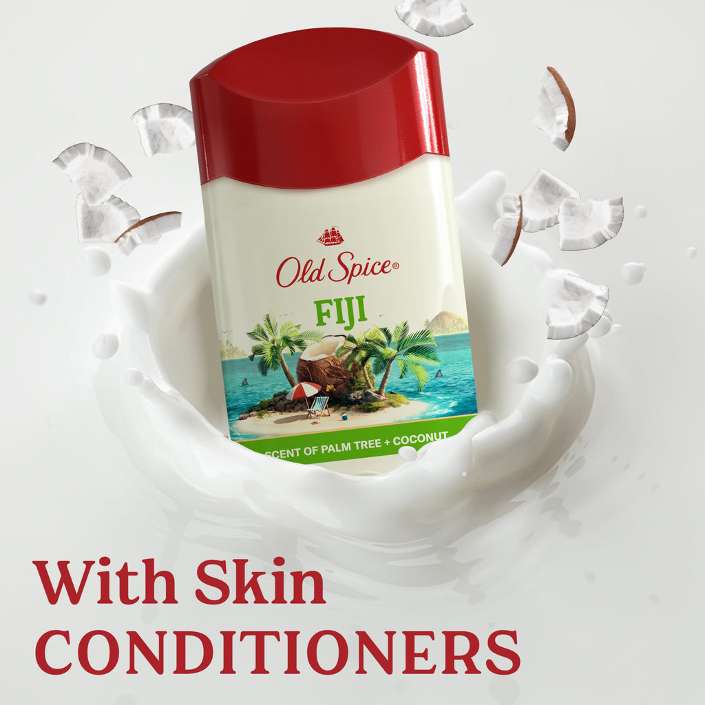 Old Spice Antiperspirant Deodorant for Men, Fiji Scent, 3.4 oz Pack of 3