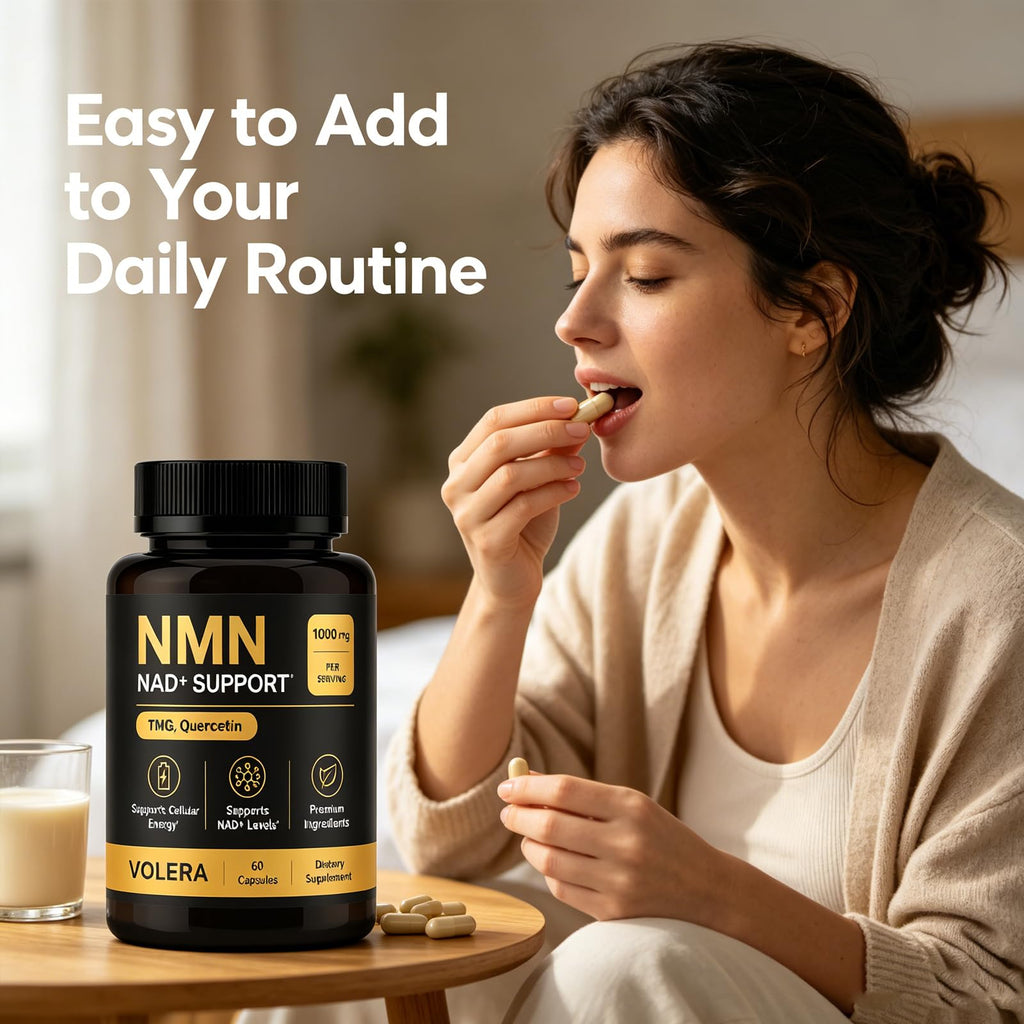 maa mma Volera Nmn Bone Complex Supplement, 4-in-1 Formula with Quercetin, Tmg & Resveratrol, Vegan Friendly (1PCS)