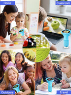 Acoath Microscope for Kids, 1000X Handheld Digital Miniscope with 2.0" Screen, Portable Pocket Microscope Education Toys Gifts for Age 3 4 5 6 7 8 9 10 Girls Boys
