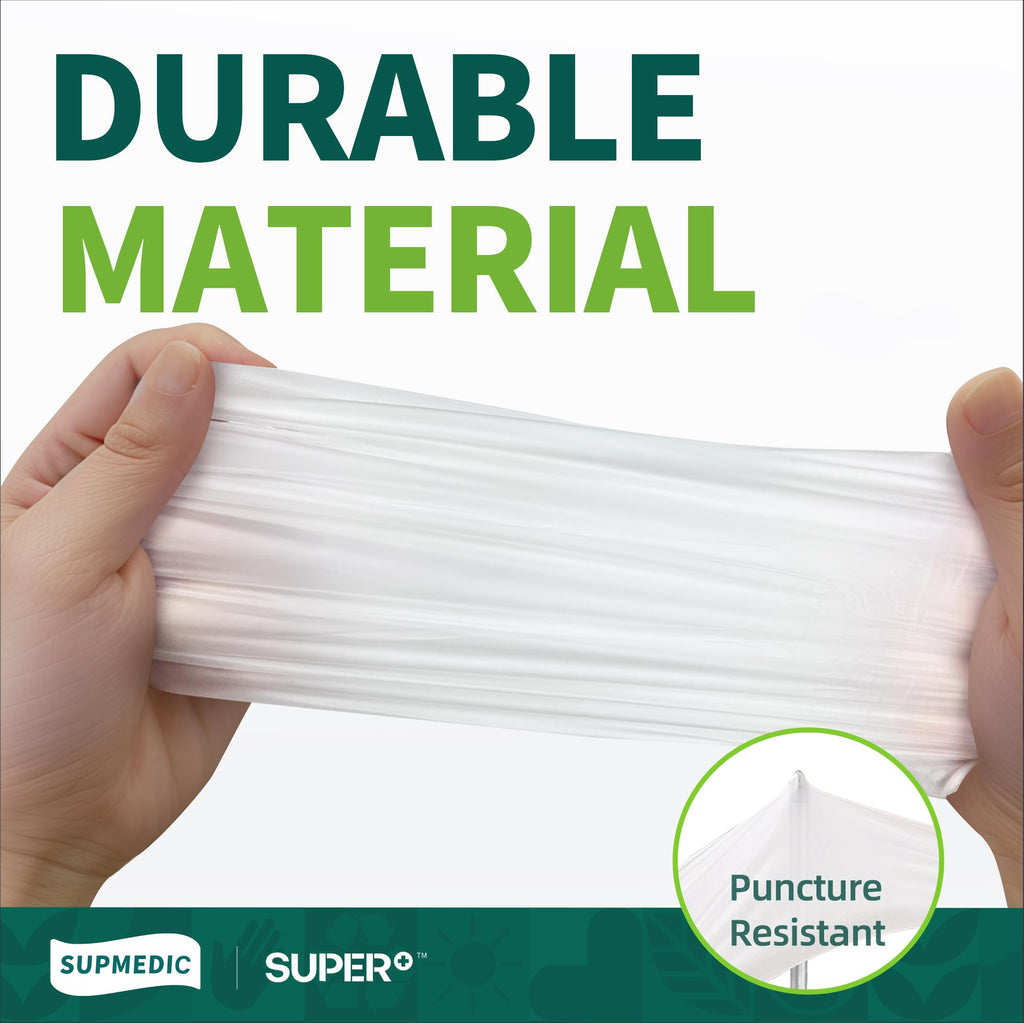 Supmedic Vinyl Disposable Exam Gloves, Clear 4 Mil Powder-Free Latex-Free Medical Food-Safe Cooking Cleaning Glove, 1000 Pcs (Medium)