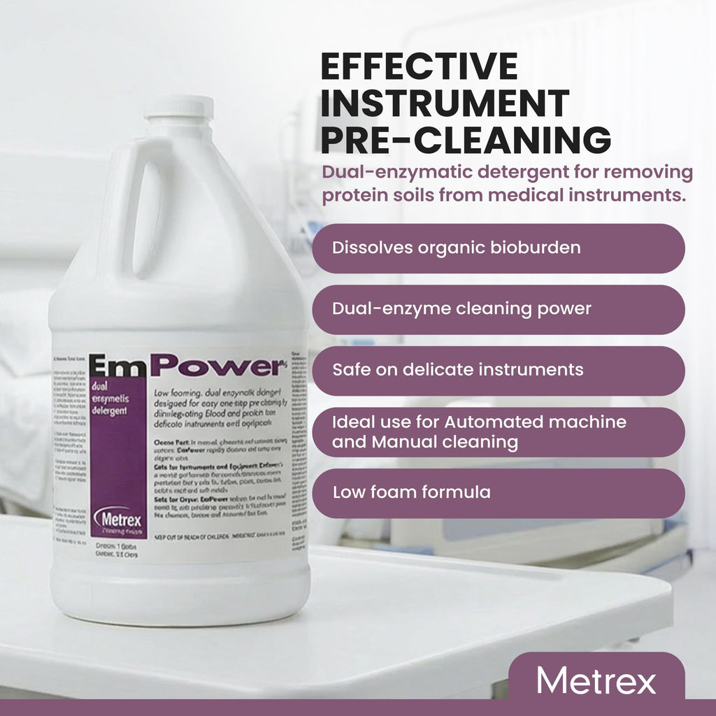 Metrex EmPower Dual-Enzymatic Detergent, 1 Gallon