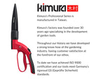 Kimura® Pro Grass Shears - Premium Lawn Shears with 360° Rotating Head, Japanese SK5 Steel Blades, Lightweight, Ergonomic TPR Coated Handles, Garden Shears for Edging and Trimming - 15" Grass Clippers