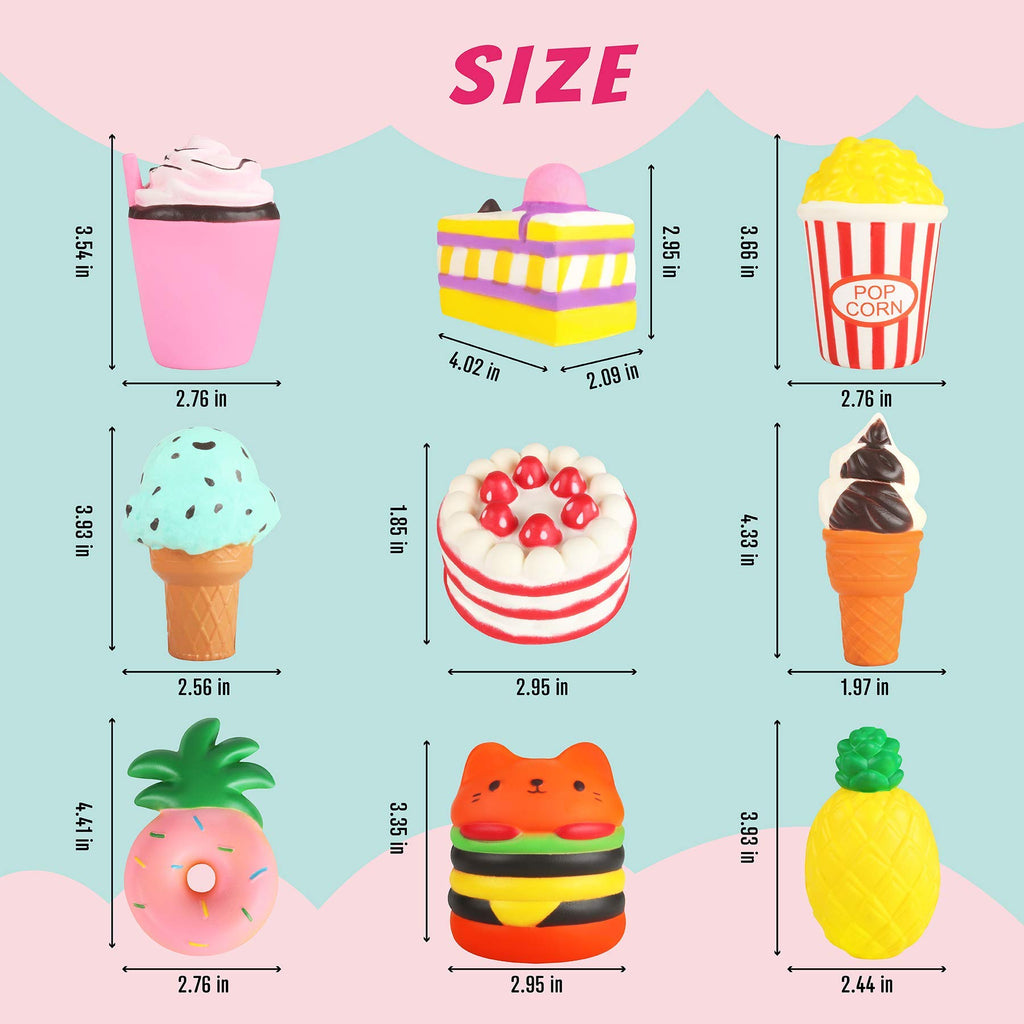 YOYI Slow Rising Squishy Toys, Jumbo Food Squishies Set