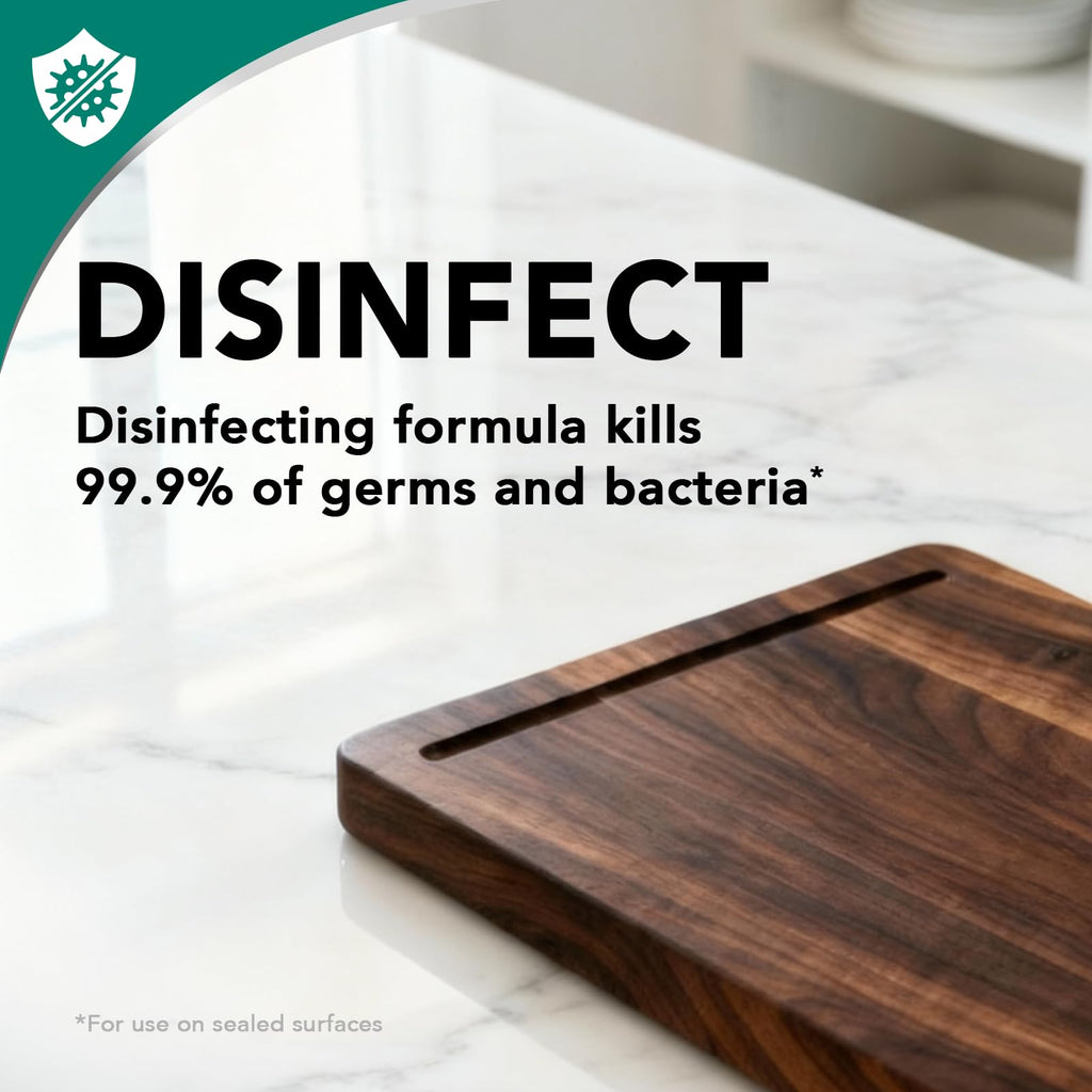 Weiman Disinfecting Granite Daily Clean & Shine Refill, 64 Oz - Safely Clean Disinfect and Shine Granite Marble Soapstone Quartz Quartzite Slate Limestone Corian Laminate Tile Countertop