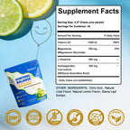Cortisol Calm Drink Mix with Magnesium Glycinate Powder, L-Theanine, Vitamins, and Ashwagandha for Relaxation & Focus | Adaptogen Drink & Cortisol Support | 30 Packets (Lemon & Lime Flavor)