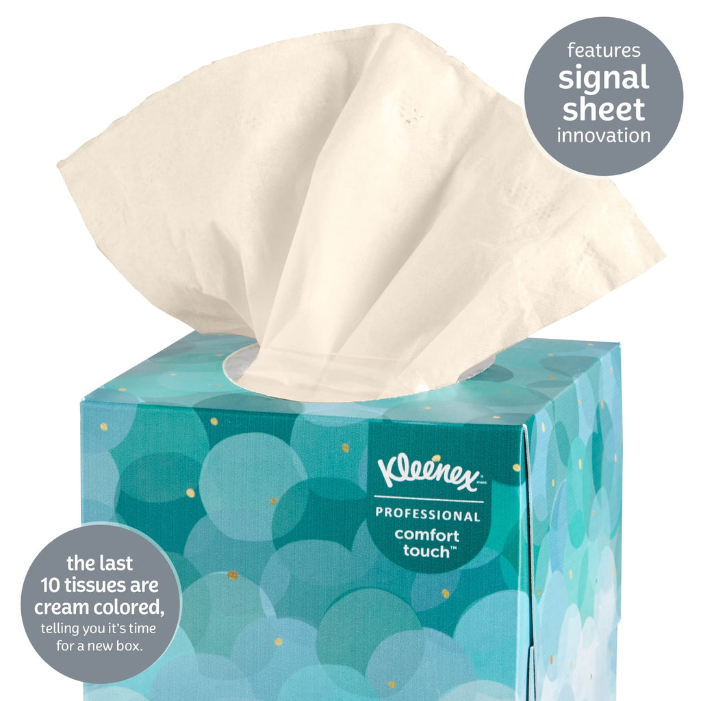 Kleenex® Professional Facial Tissue Cube for Business (21271), Upright Face Tissue Box, 6 Bundles / Case, 6 Boxes / Bundle, 36 Boxes / Case